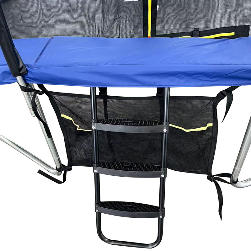 Mako Max 9x14ft Rectangular Trampoline with Safety Enclosure Blue – Free Ladder & Shoe Tidy - Image 4