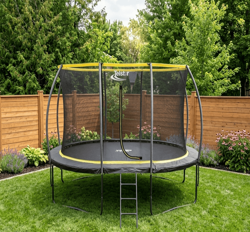 Mako Air Orbit 9x13ft Oval Trampoline With Safety Enclosure Free Ladder Cover & Anchor Kit - Image 10