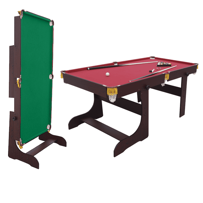 Tylt Merlin 6ft Folding Pool Table Mahogany