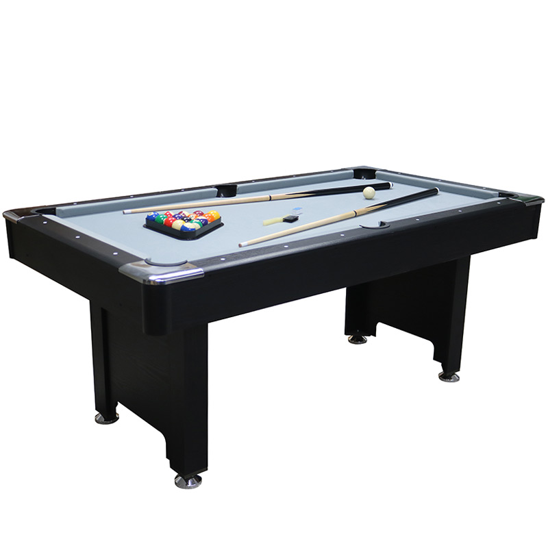 Mako Bite 6ft Pool Table With Ball Return Black