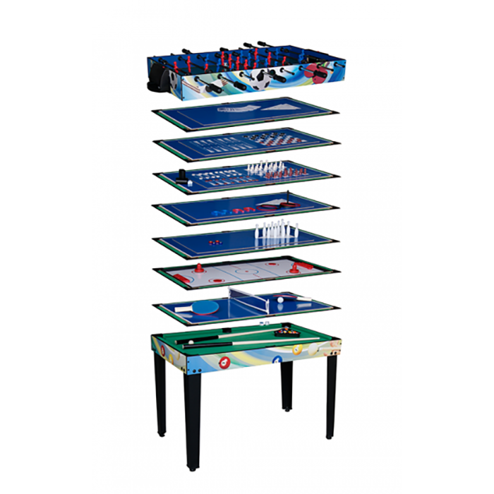 Mako Multi Play 12 in 1 Games Table with Table Football, Pool, Table Tennis and many more great games