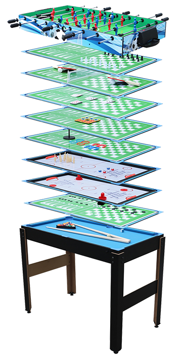 Mako Multi Play 14 in 1 Multi Games Table with Pool Table Football & Table Tennis - Image 5