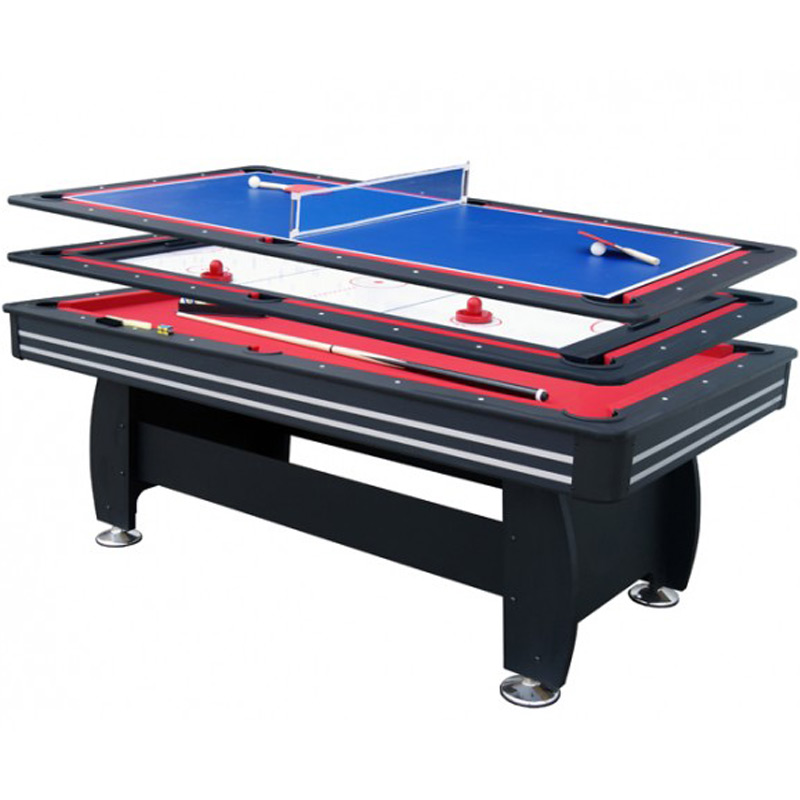Mako 7ft Play Time 3 in 1 Games Table Black