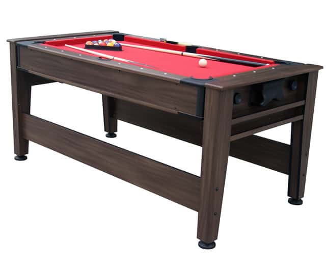 Mako Mania 6ft Pool and Air Hockey Table Mahogany - Image 3