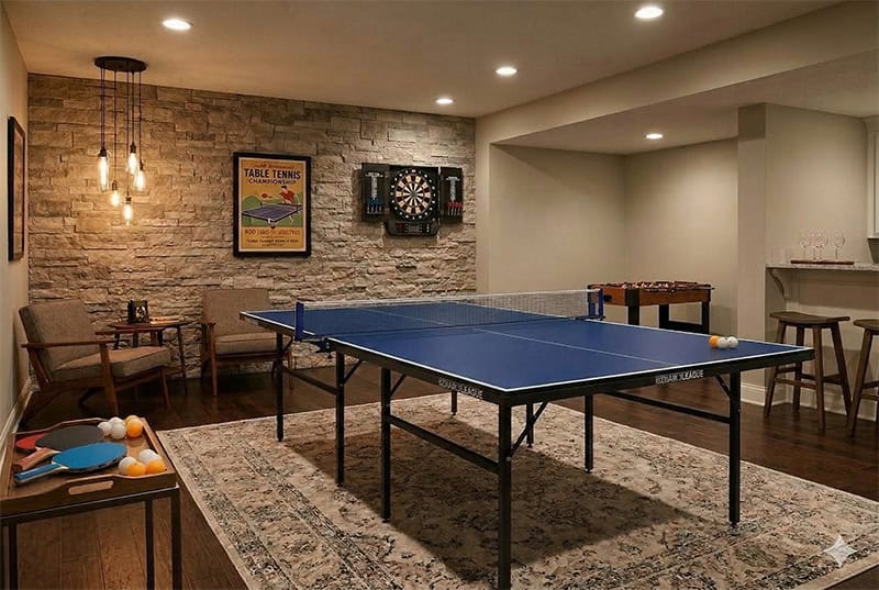 Air League Foldaway Indoor Table Tennis Table Blue