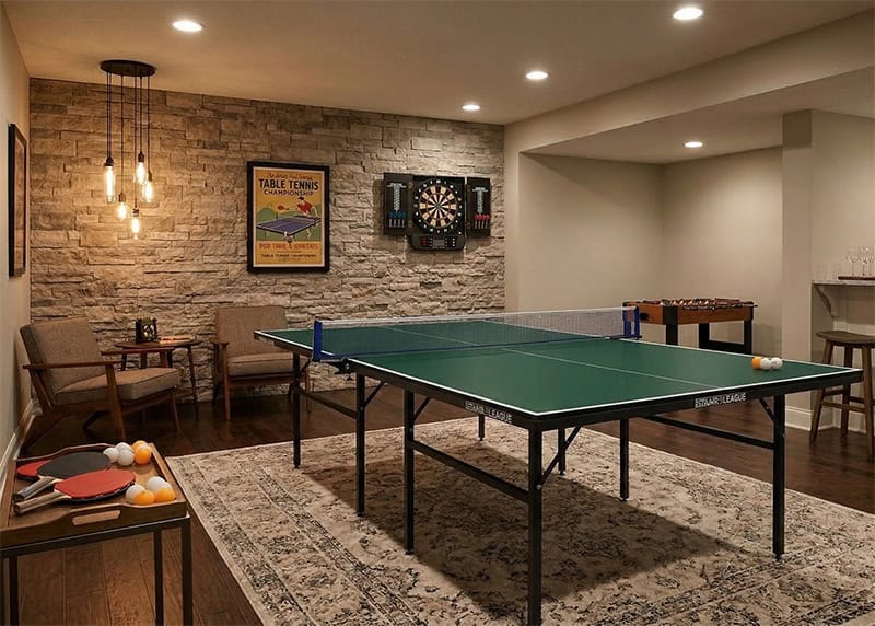 Air League Foldaway Indoor Table Tennis Table Green