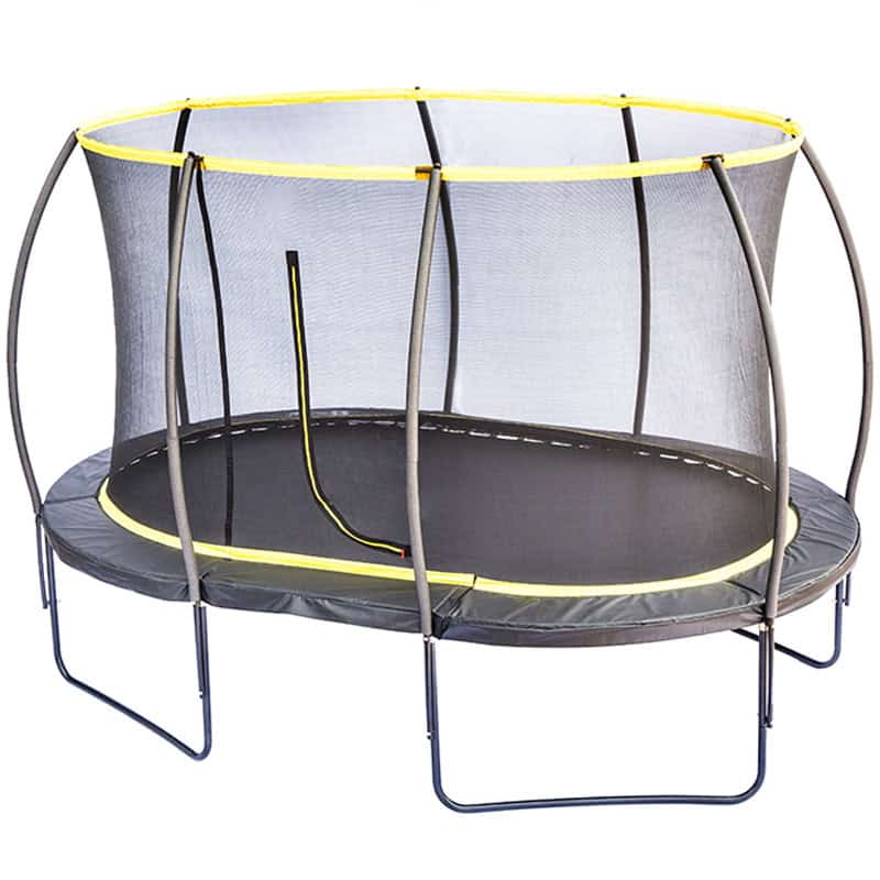 Mako Air Orbit 7x10ft Oval Trampoline With Safety Enclosure Free Ladder Cover & Anchor Kit - Image 2