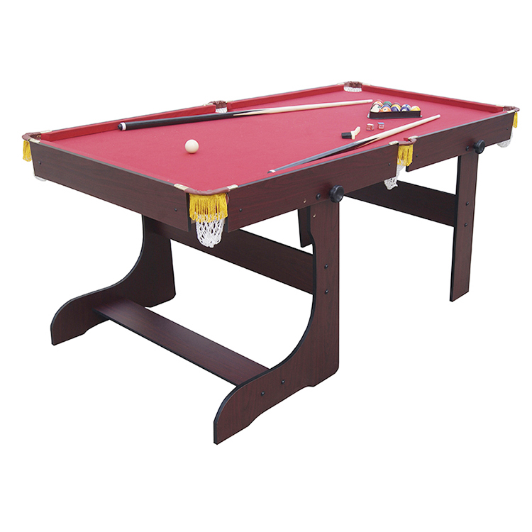 Tylt Merlin 6ft Folding Pool Table Mahogany - Image 4